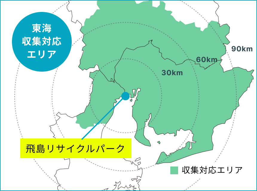 東海収集対応エリア